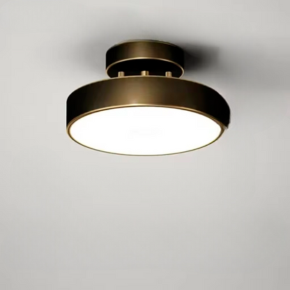 ÉclatCuivre – Lustre Cuivre Rond pour Entrée et Chambre - Rynova