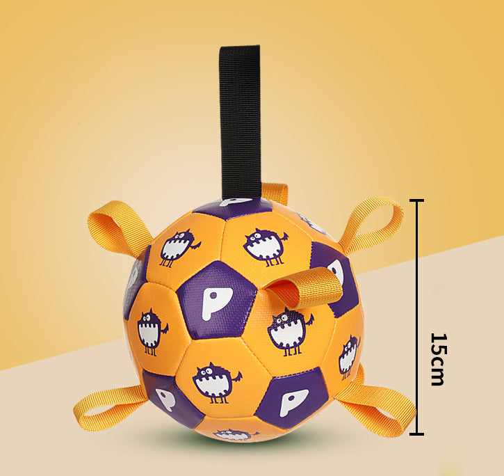 JOUET BALLON DE FOOT INTERACTIF POUR CHIENS - Avec Pompe à Air Gratuite - Rynova