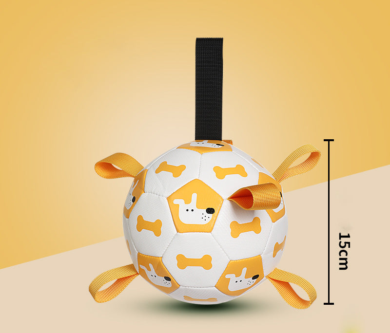 JOUET BALLON DE FOOT INTERACTIF POUR CHIENS - Avec Pompe à Air Gratuite - Rynova