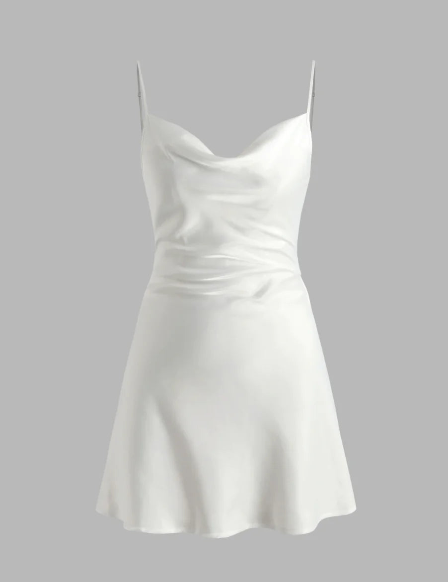 Élégance Nocturne - Robe Cami Satinée - Rynova