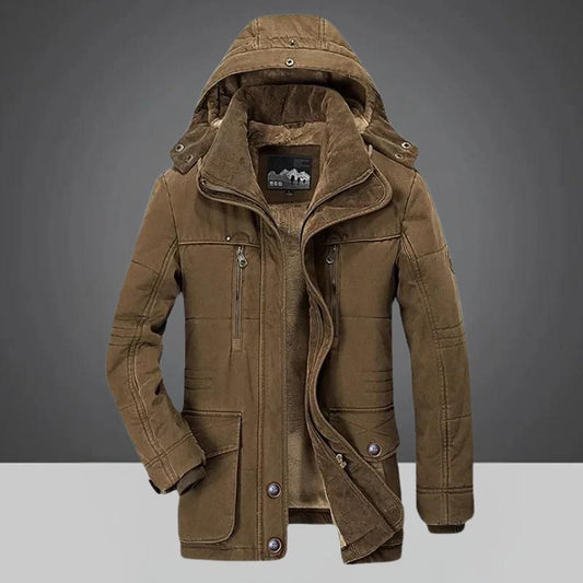 Elysée - Manteau d'hiver long café avec style élégant et confort - Rynova