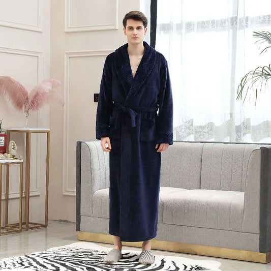 ChaleurNuit - Robe de Chambre en Polaire Douce pour Homme - Rynova