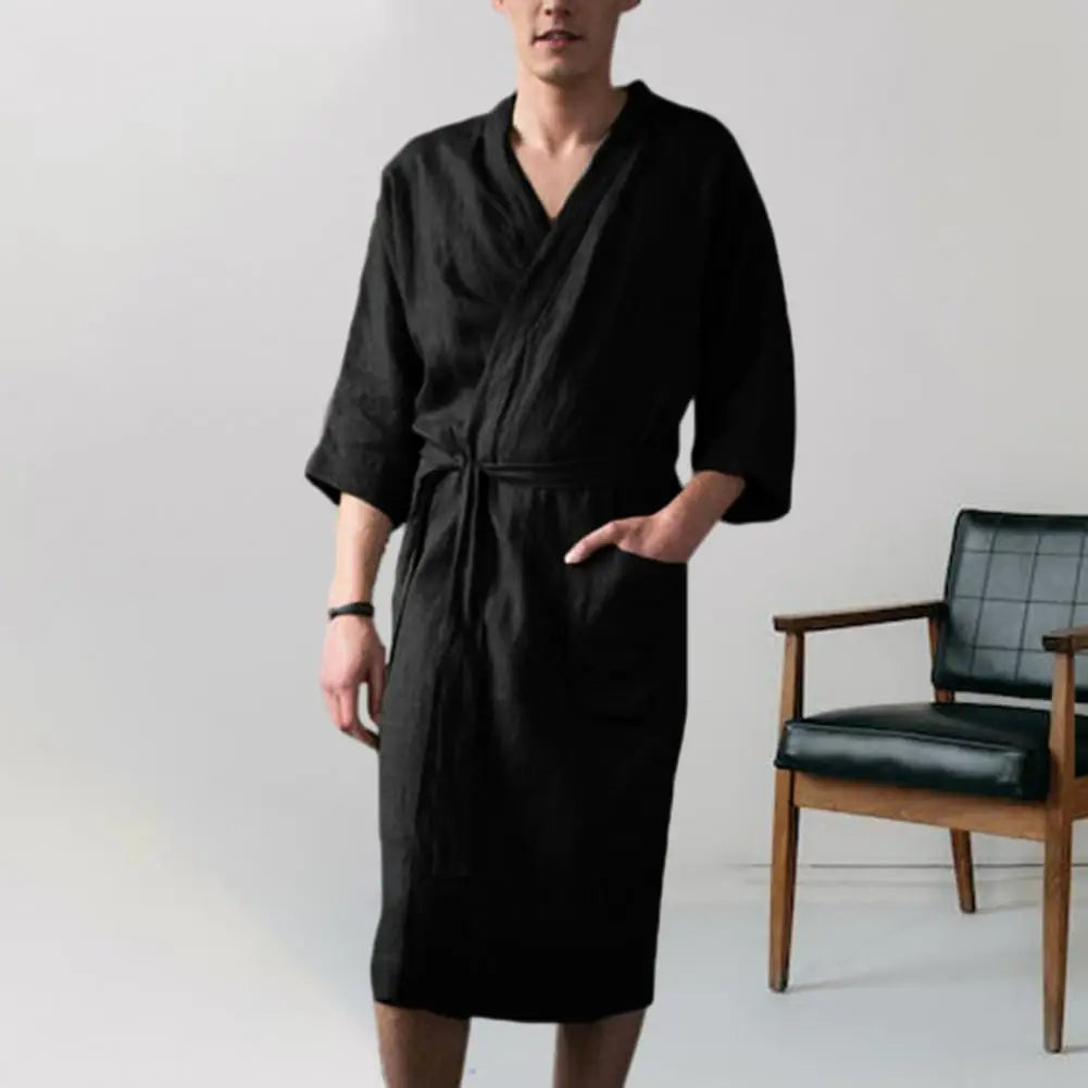 ConfortLuxe - Robe de chambre en coton pour hommes - Rynova
