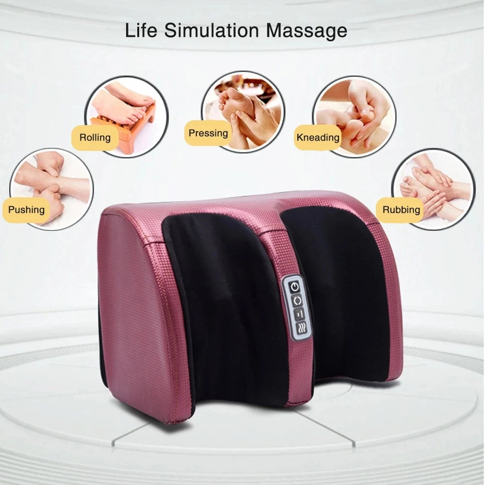 Massage Élite - Massager Électrique de Pieds Shiatsu avec Fonction Chauffante - Rynova