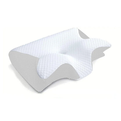 Oreiller Cervical Ergonomique à Mémoire de Forme RelaxConfort - 2 en 1 pour Soulager les Douleurs Cervicales - Rynova
