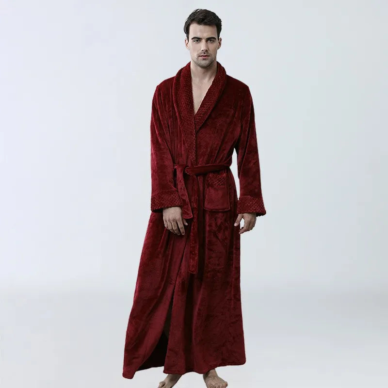 ChaleurNuit - Robe de Chambre en Polaire Douce pour Homme - Rynova