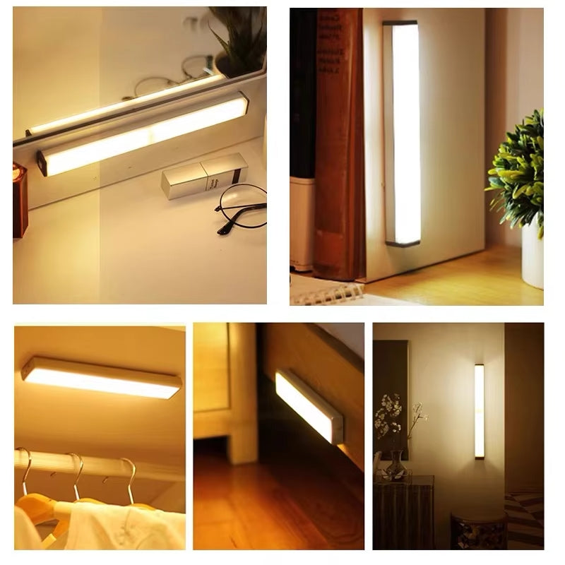 LumiBar – Lampe LED Rechargeable avec Détecteur de Mouvement et Luminosité Ajustable - Rynova