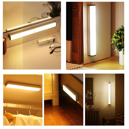 LumiBar – Lampe LED Rechargeable avec Détecteur de Mouvement et Luminosité Ajustable - Rynova