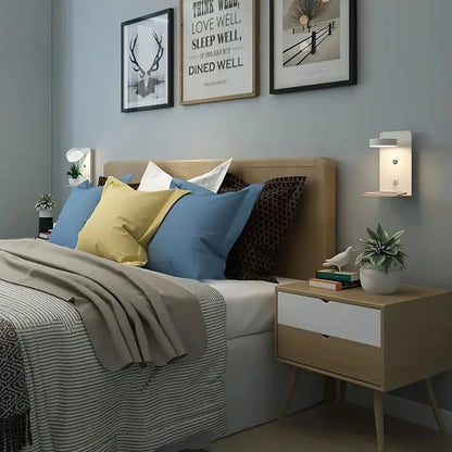 Lumière Élégante - Lampe de Chevet avec Port USB pour un Confort Moderne - Rynova