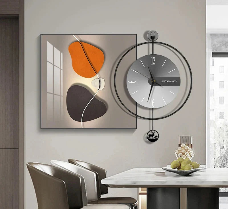 Horloge Élégance Moderne – Horloge Murale Créative et Chic - Rynova
