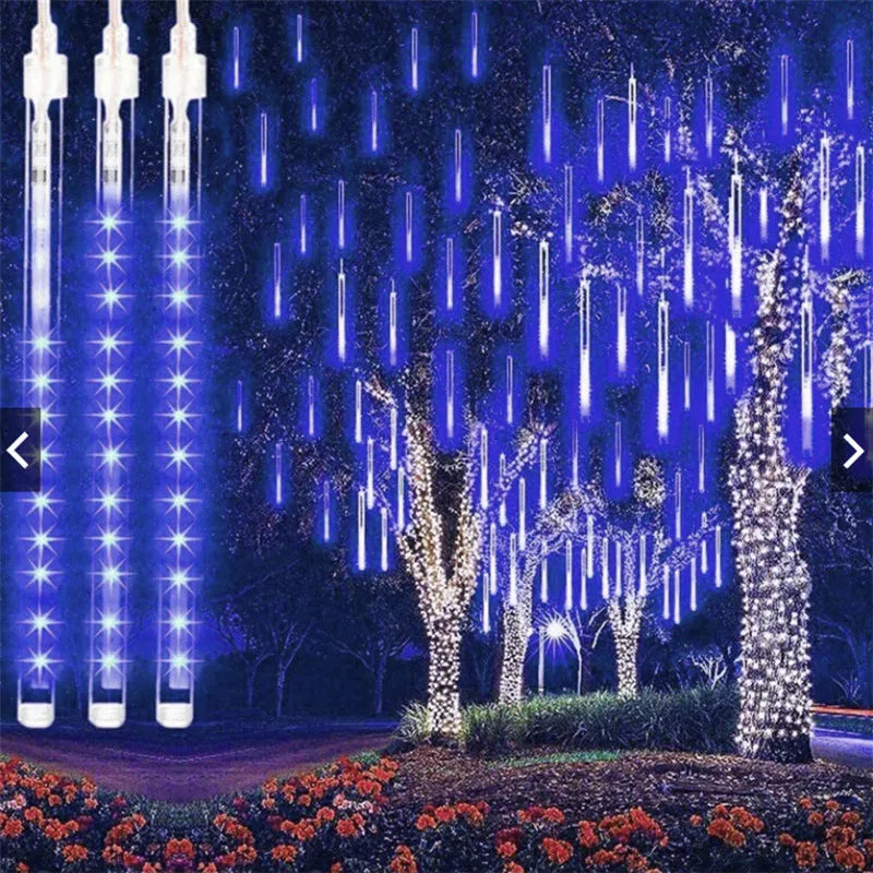 LumiMétéore – Guirlande lumineuse de Noël à effet pluie de météores - Rynova