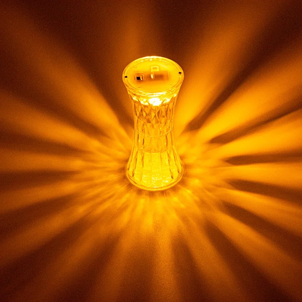 LumiDiamant - Lampe LED Transparent Diamant pour Lecture - Rynova