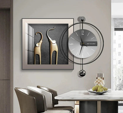 Horloge Élégance Moderne – Horloge Murale Créative et Chic - Rynova