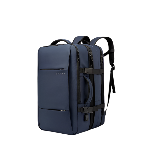 Sac à Dos de Voyage BANGE Pro – Grand Sac Étanche avec Port USB, Extensible, Capacité 17.3 pouces, Sac à Dos d’Affaires pour Homme - Rynova