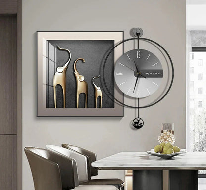 Horloge Élégance Moderne – Horloge Murale Créative et Chic - Rynova