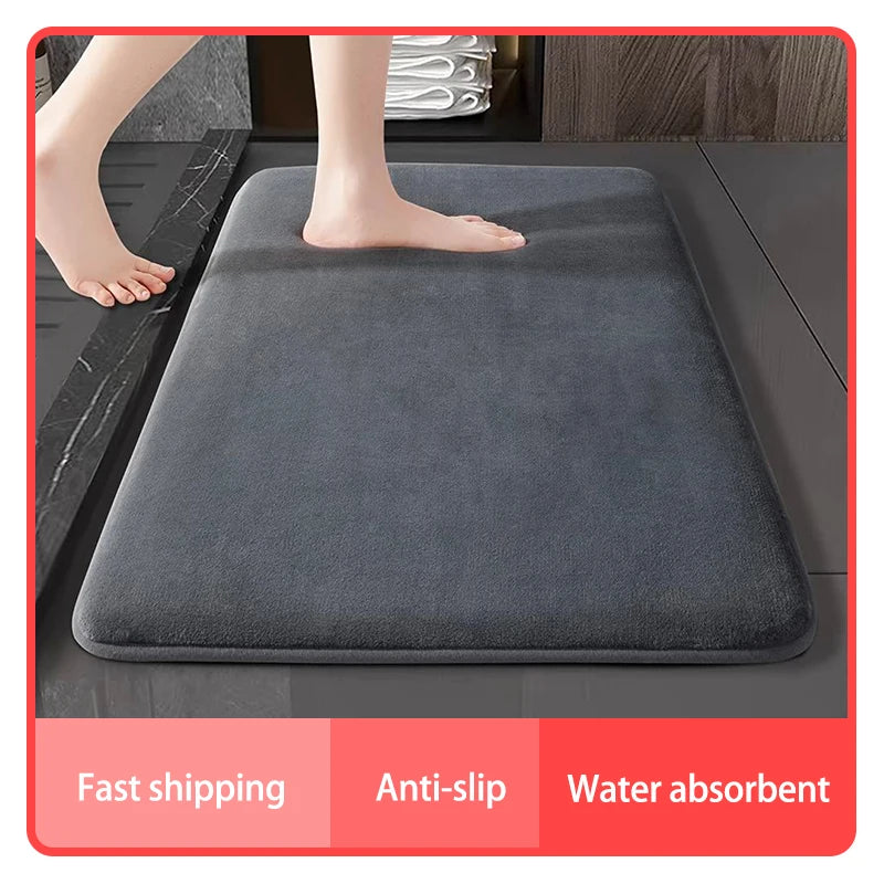 Tapis ÉpongeMax – Tapis de Bain Super Absorbant et Antidérapant en Velours de Corail - Rynova
