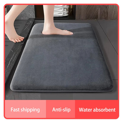 Tapis ÉpongeMax – Tapis de Bain Super Absorbant et Antidérapant en Velours de Corail - Rynova
