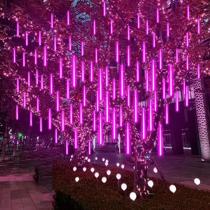 LumiMétéore – Guirlande lumineuse de Noël à effet pluie de météores - Rynova