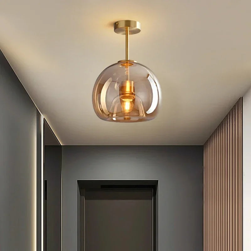 VerreLumi - Plafonnier LED en Verre Moderne | Éclairage Sophistiqué - Rynova