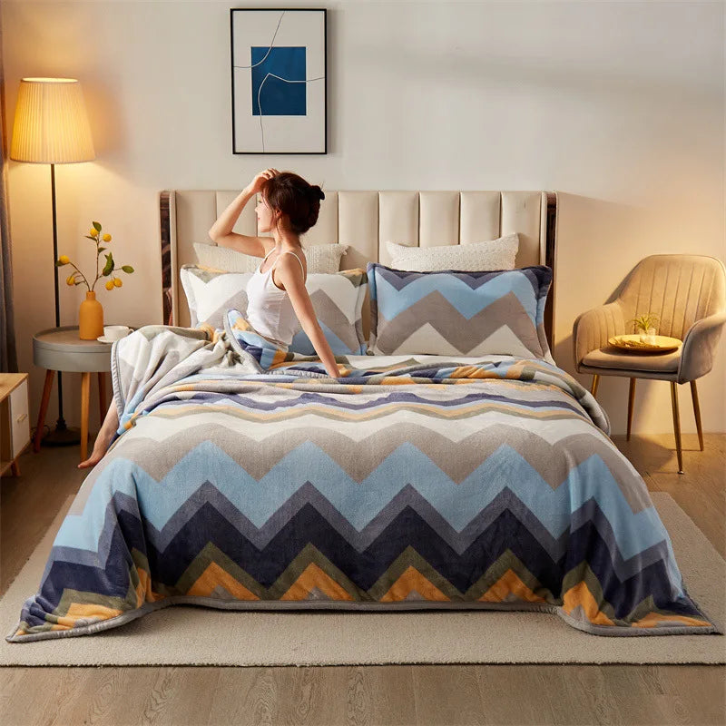 DouceFlanelle – Couverture Ultra-Douce pour Nap et Salon - Rynova