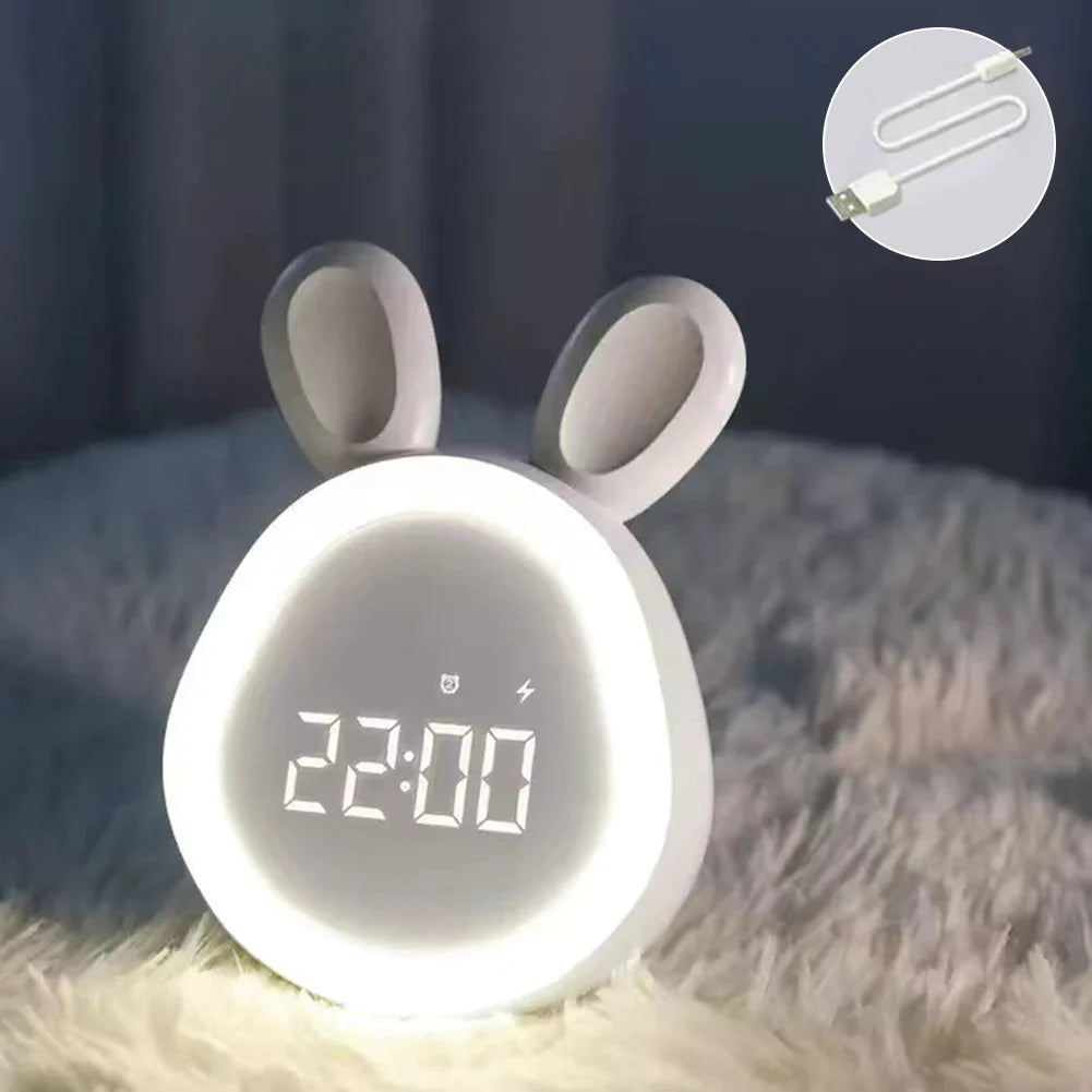LapinLumi – Réveil avec Alarme et Lumière Nocturne - Rynova