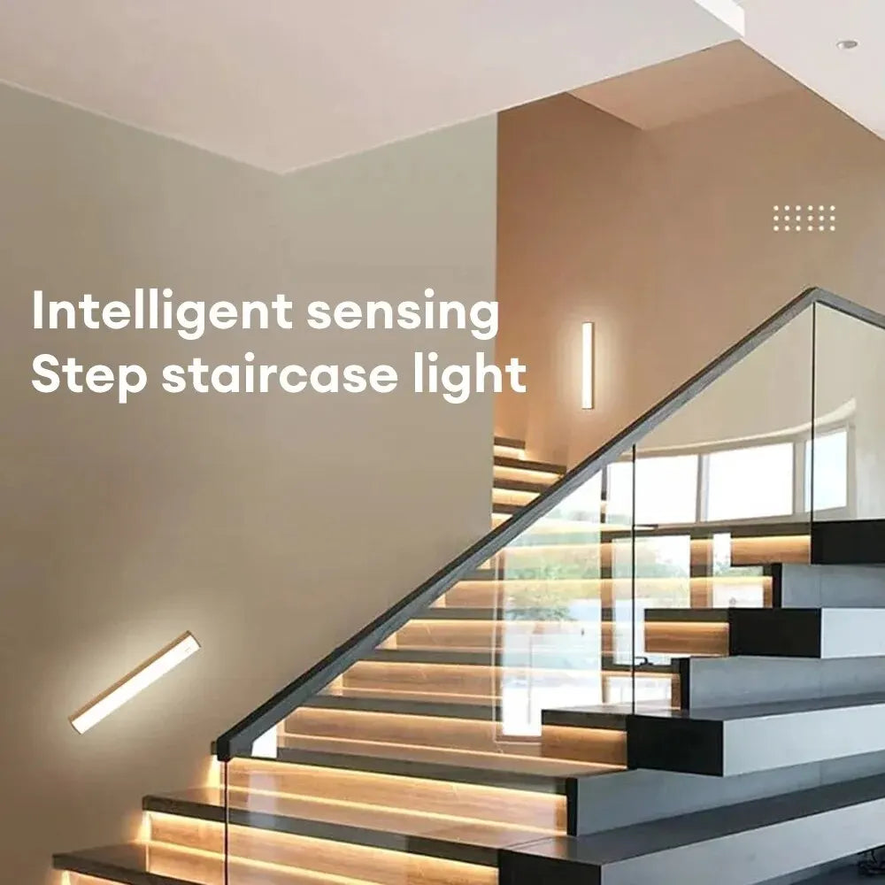 LumiBar – Lampe LED Rechargeable avec Détecteur de Mouvement et Luminosité Ajustable - Rynova