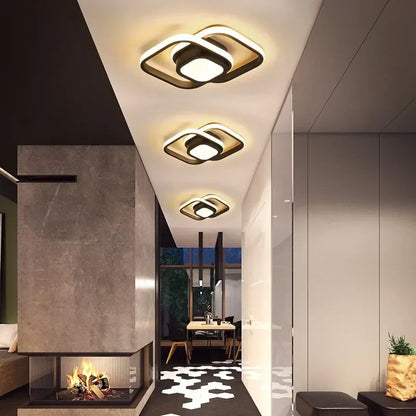 Lumineo Duo - Lampe de Plafond LED Moderne à 2 Anneaux - Rynova