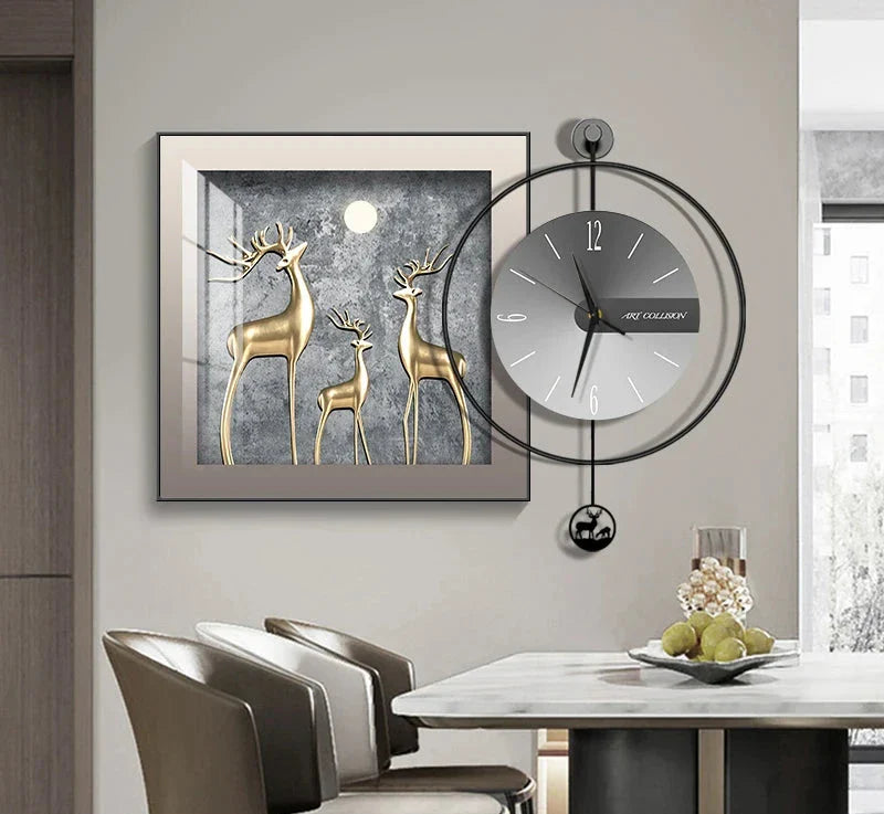 Horloge Élégance Moderne – Horloge Murale Créative et Chic - Rynova