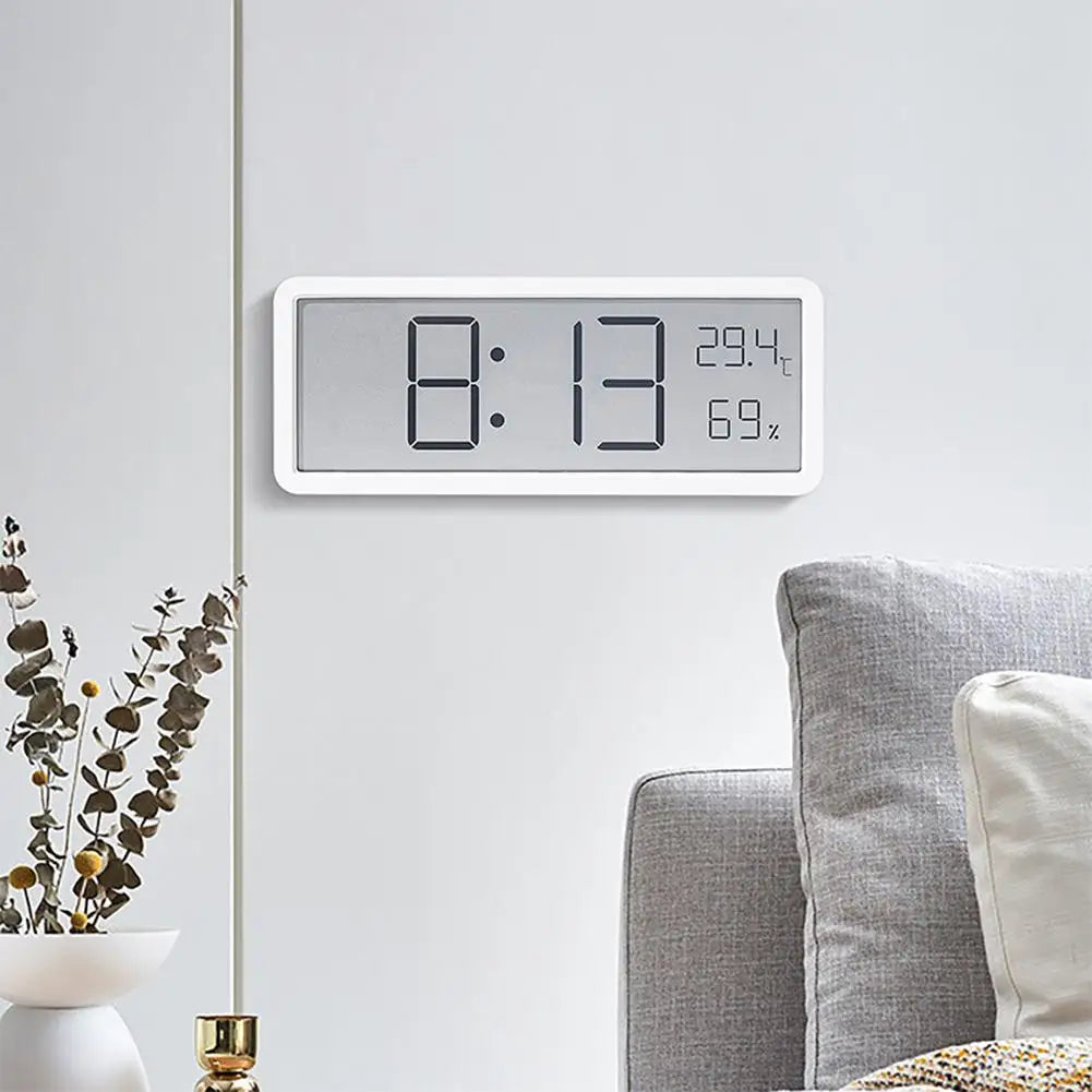 TechHorloge – Horloge Murale Numérique Multifonction avec Affichage LCD - Rynova