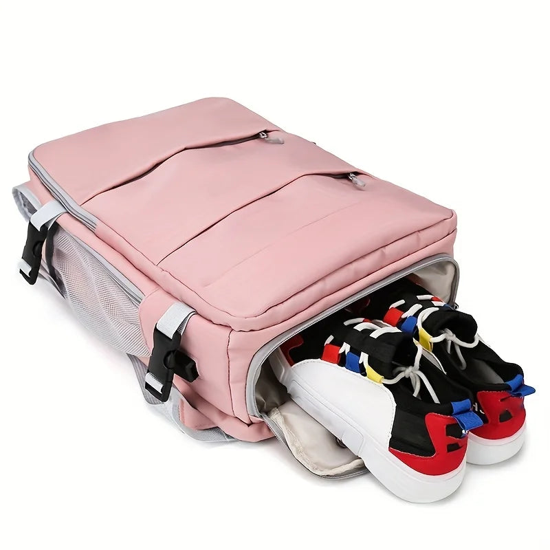Sac à Dos Femme Voyage Multi-Fonction avec Rangement pour Chaussures et Séparation Étanche - Rynova