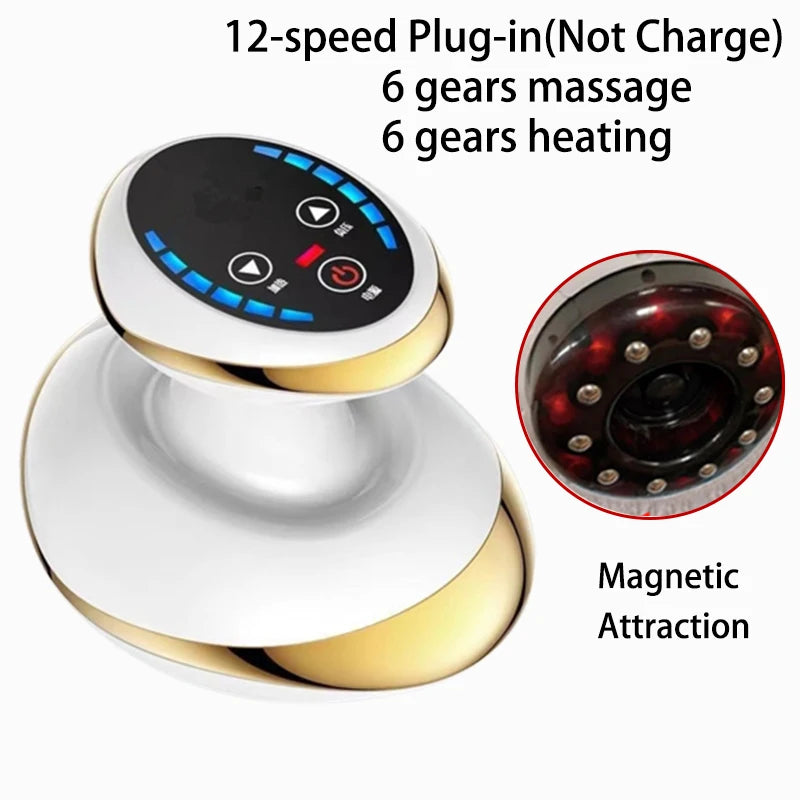 MASSAGE ÉLITE - Massager Électrique Guasha avec Ventouses Chauffantes et Anti-cellulite - Rynova