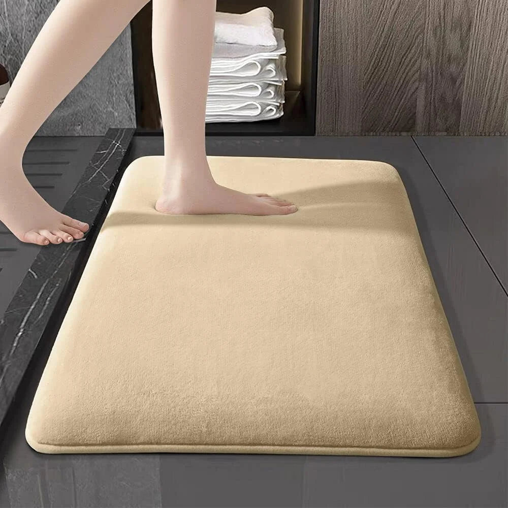 Tapis ÉpongeMax – Tapis de Bain Super Absorbant et Antidérapant en Velours de Corail - Rynova