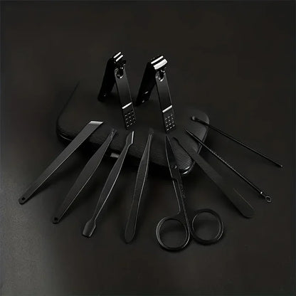KitManucurePro - Trousse de Coupe-Ongles Professionnelle 7-24pcs Ultra-Affûtée pour Hommes et Femmes - Soins Solides de Pédicure - Rynova