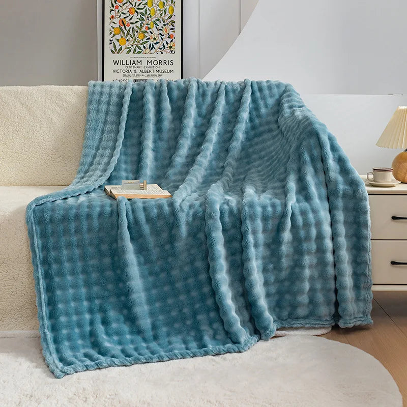 DouxVelours - Couverture Flanelle Légère et Douce pour Été - Rynova
