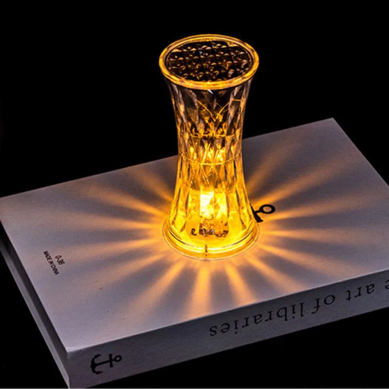 LumiDiamant - Lampe LED Transparent Diamant pour Lecture - Rynova