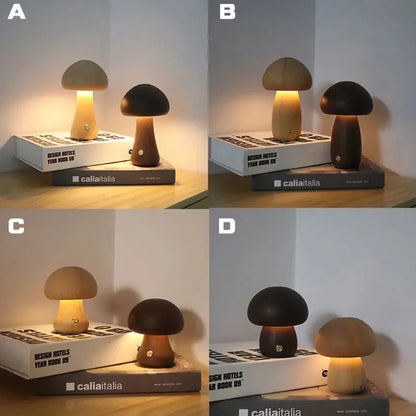 Lampe Tactile Champignon, Lumière Douce et Apaisante - Rynova