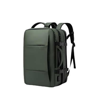 Sac à Dos de Voyage BANGE Pro – Grand Sac Étanche avec Port USB, Extensible, Capacité 17.3 pouces, Sac à Dos d’Affaires pour Homme - Rynova