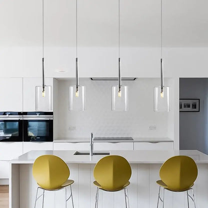 LuminVerre - Suspension en Verre Moderne pour Salle à Manger - Rynova