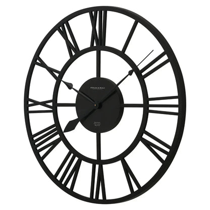 ÉléganceTemps – Horloge Murale Rétro avec Chiffres Romains, Style Ouvert - Rynova