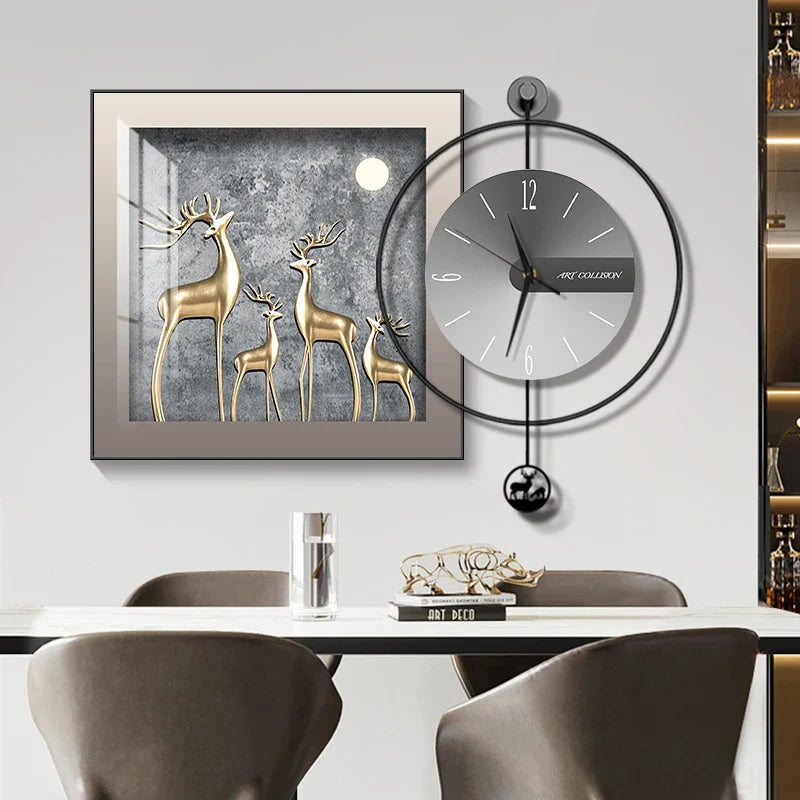 Horloge Élégance Moderne – Horloge Murale Créative et Chic - Rynova