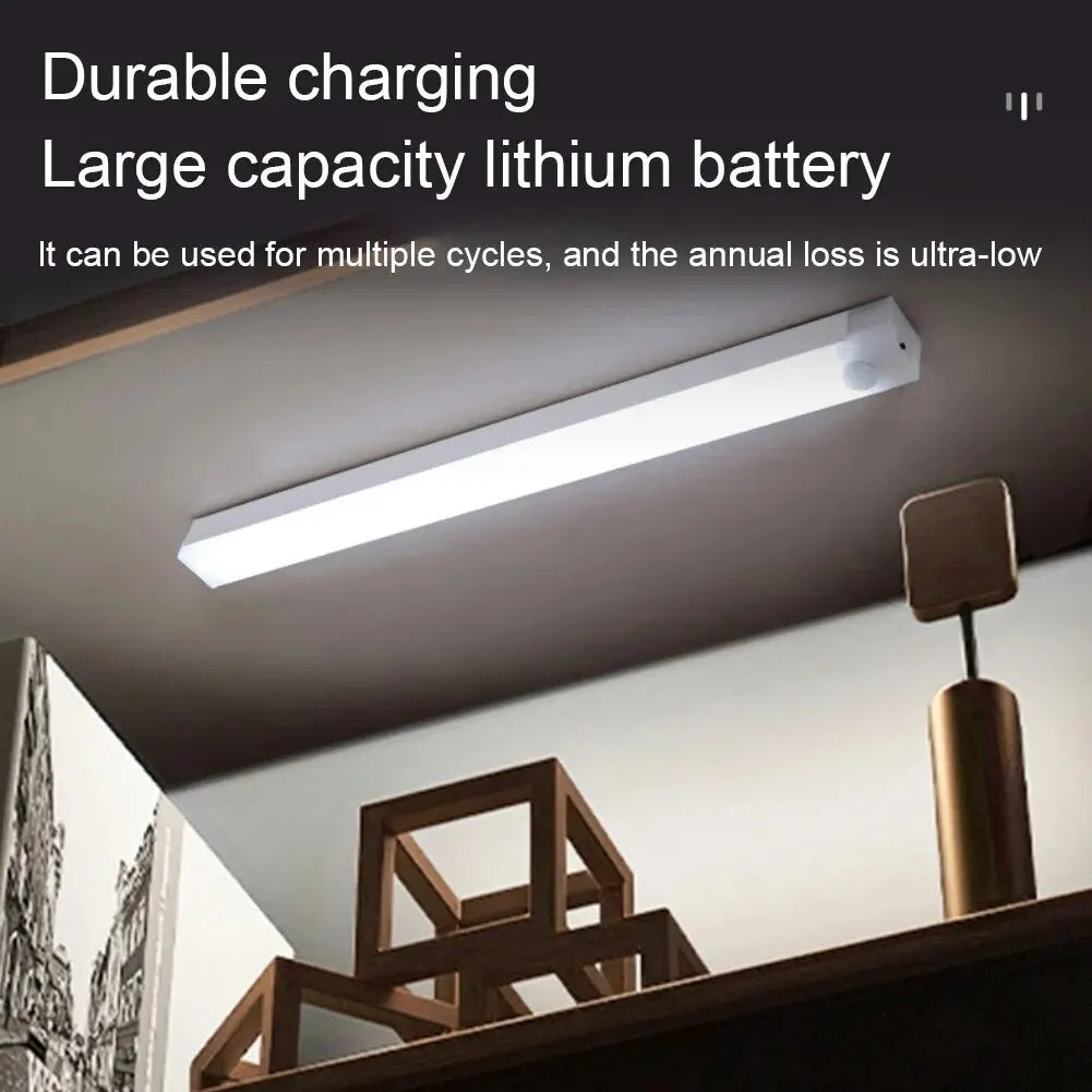LumiBar – Lampe LED Rechargeable avec Détecteur de Mouvement et Luminosité Ajustable - Rynova