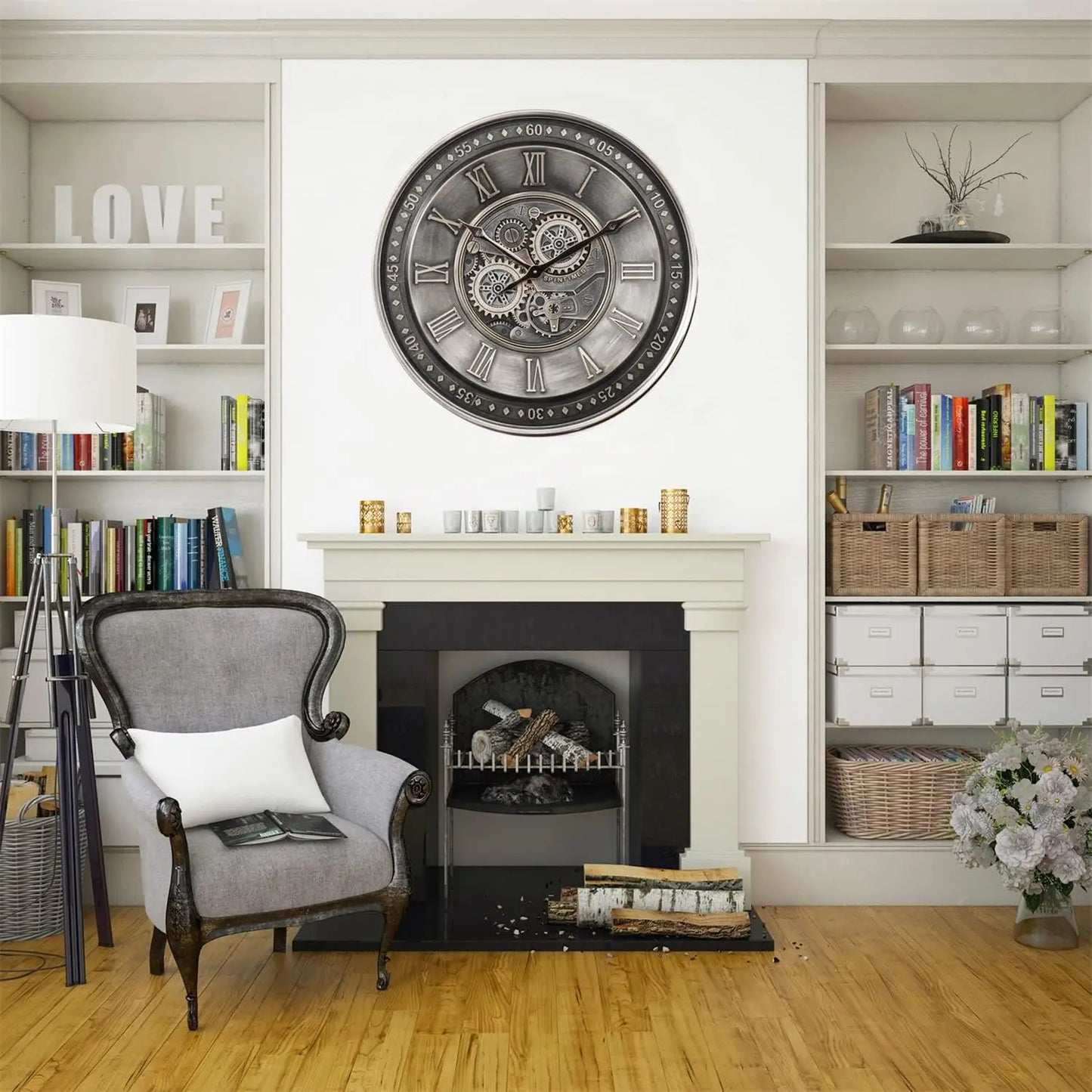 Horloge ÉnergiePlus – Horloge Murale à Piles Minimaliste - Rynova
