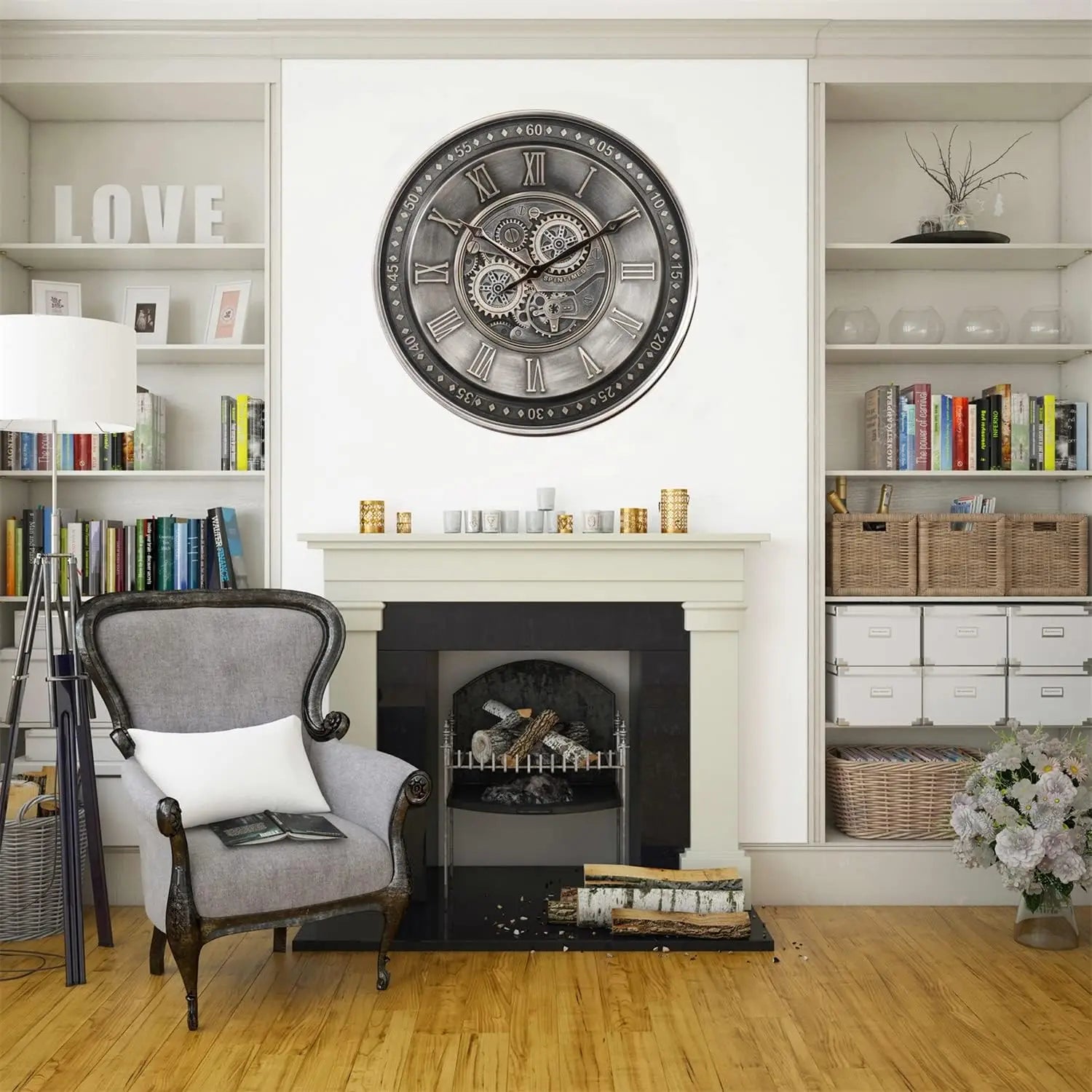 Horloge ÉnergiePlus – Horloge Murale à Piles Minimaliste - Rynova