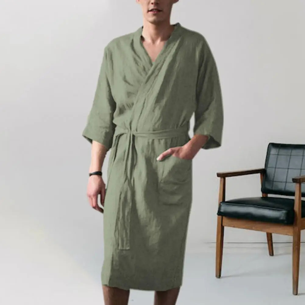 ConfortLuxe - Robe de chambre en coton pour hommes - Rynova