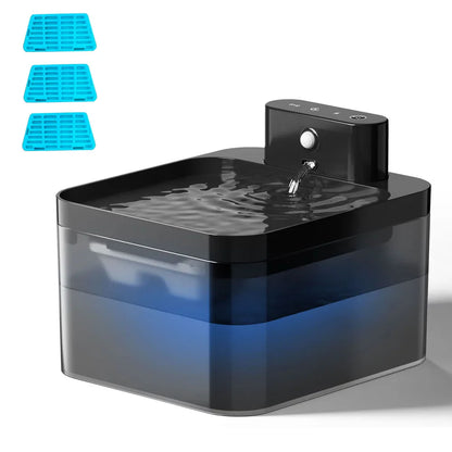 HydraPaws - Fontaine à Eau Automatique Sans Fil avec Capteur pour Chat - Rynova