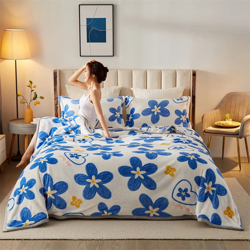 DouceFlanelle – Couverture Ultra-Douce pour Nap et Salon - Rynova
