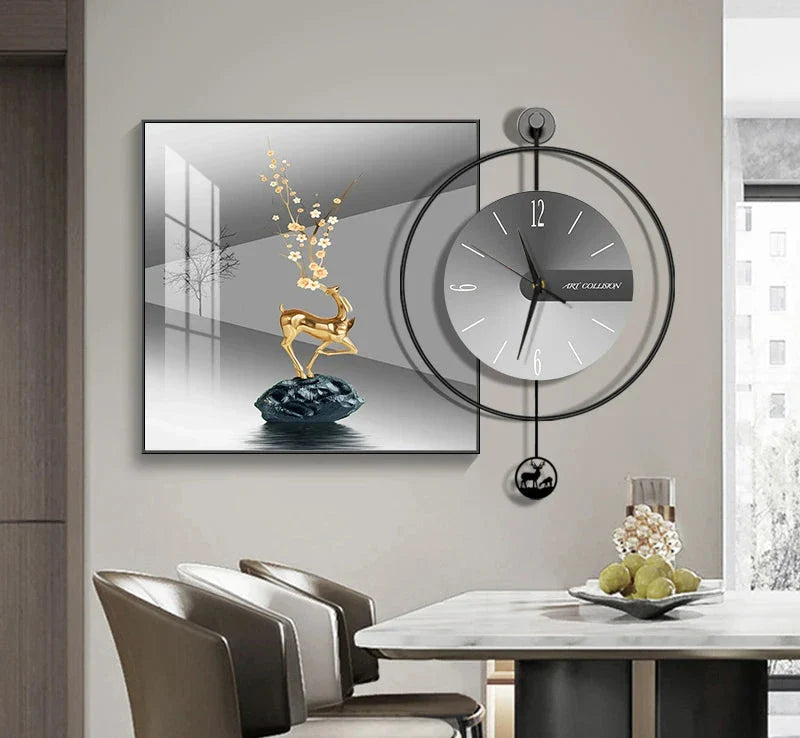 Horloge Élégance Moderne – Horloge Murale Créative et Chic - Rynova