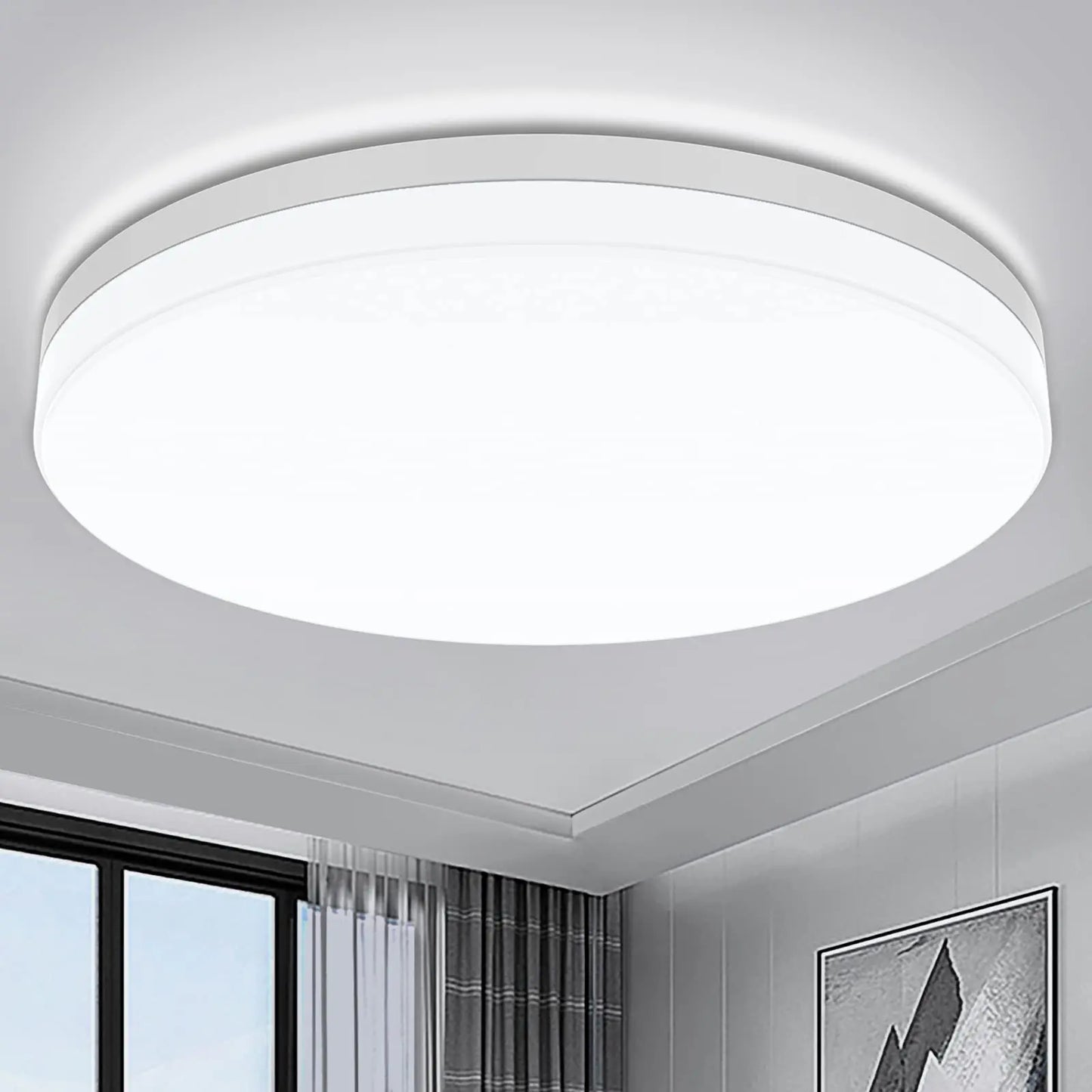 LumièreScandi - Plafond LED Crème Scandinave - Rynova
