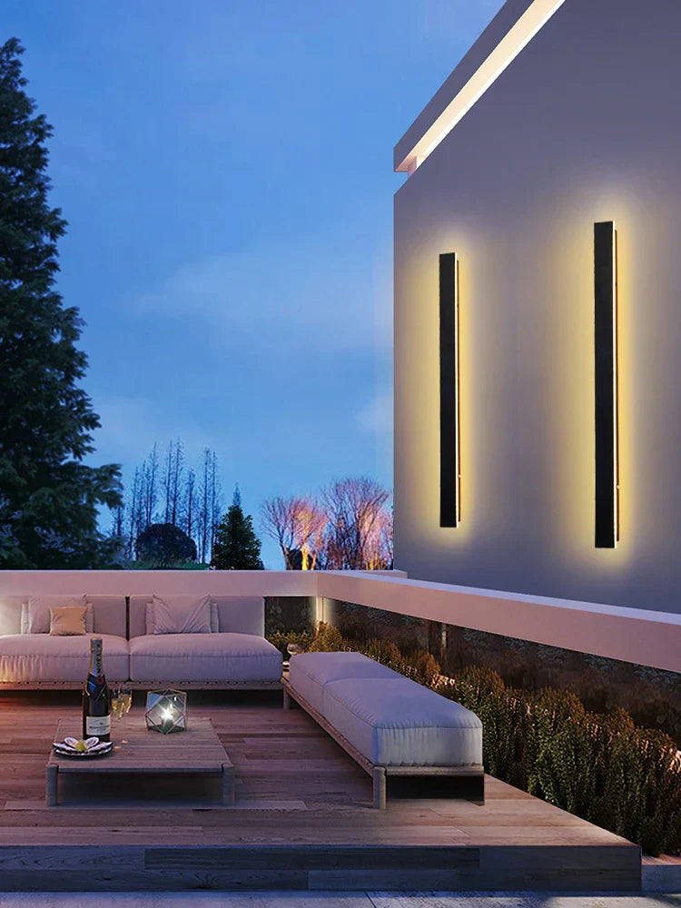 LUMIGARDEN - Applique murale extérieure LED étanche IP65 grand format pour jardin et terrasse Rynova