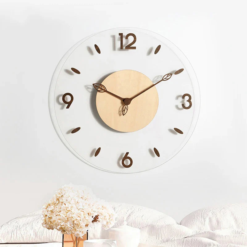 Horloge Murale Noisera – Élégance Naturelle en Bois de Noyer - Rynova